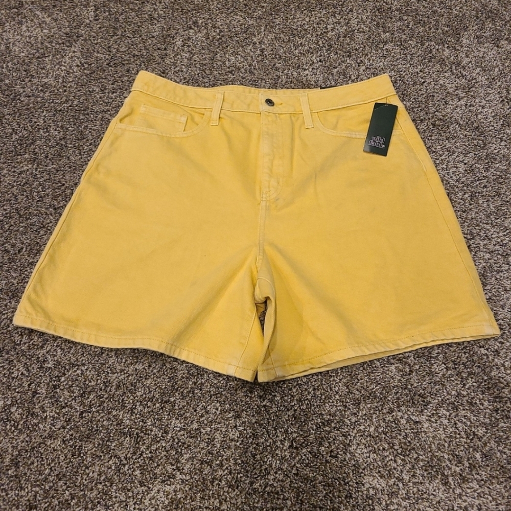 Wild Fable Women Yellow Jean Shorts sz 14